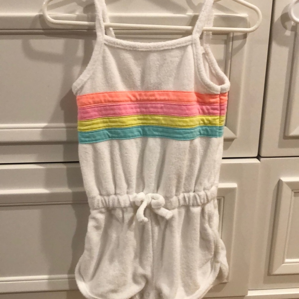 Terry cloth romper.